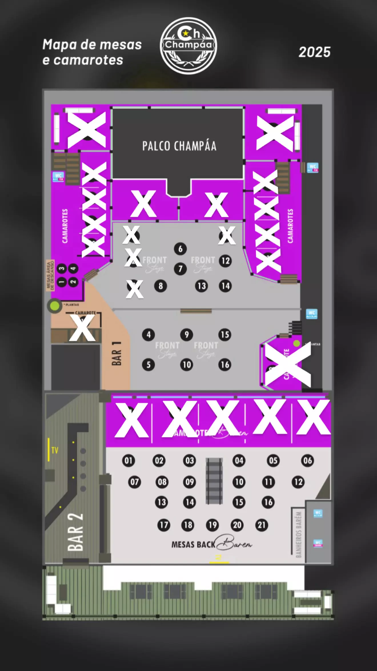 Mapa do evento