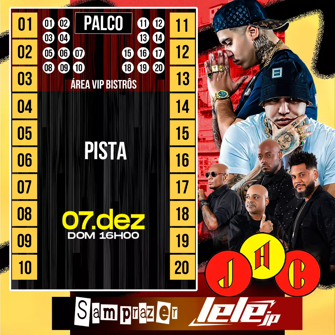 Mapa do evento