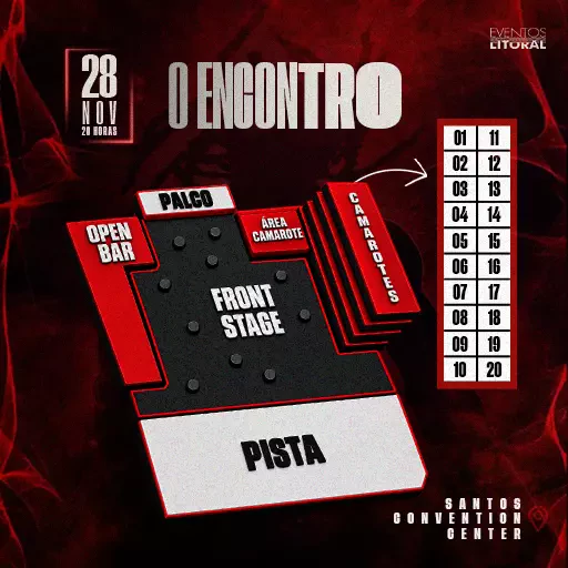 Mapa do evento