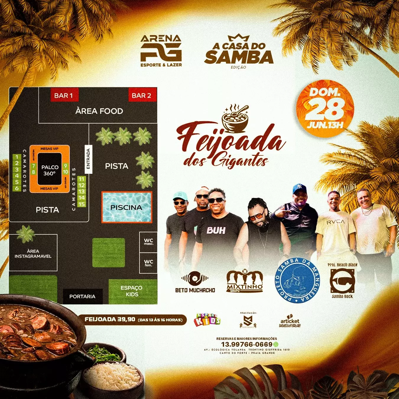 Mapa do evento