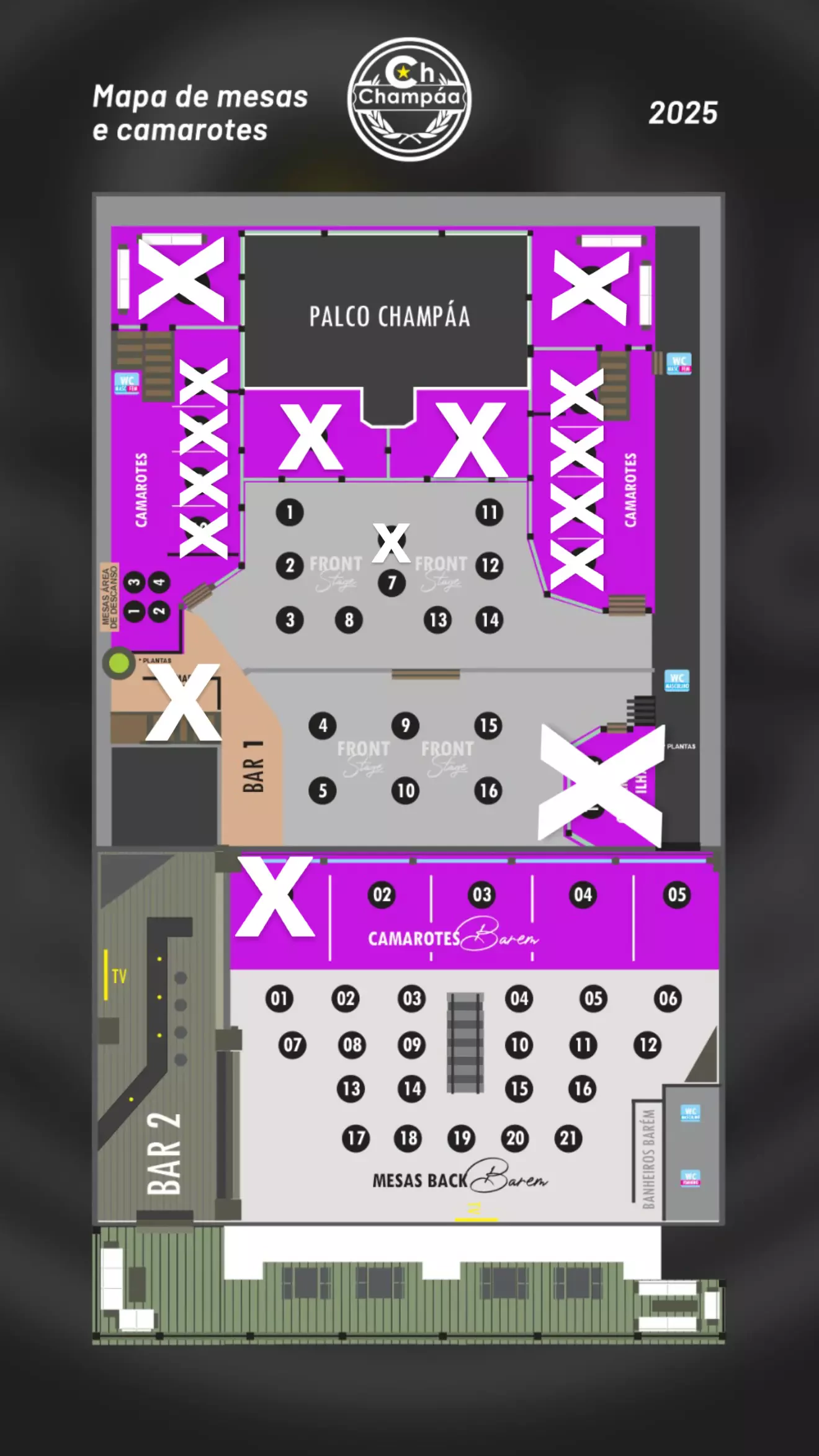 Mapa do evento