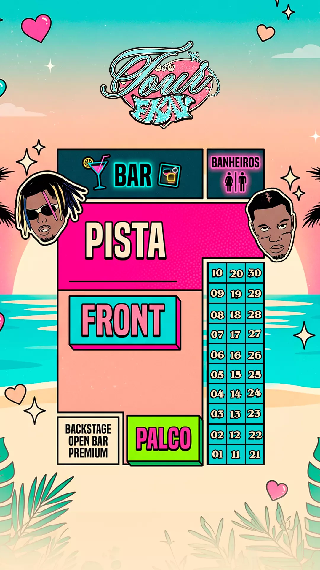 Mapa do evento