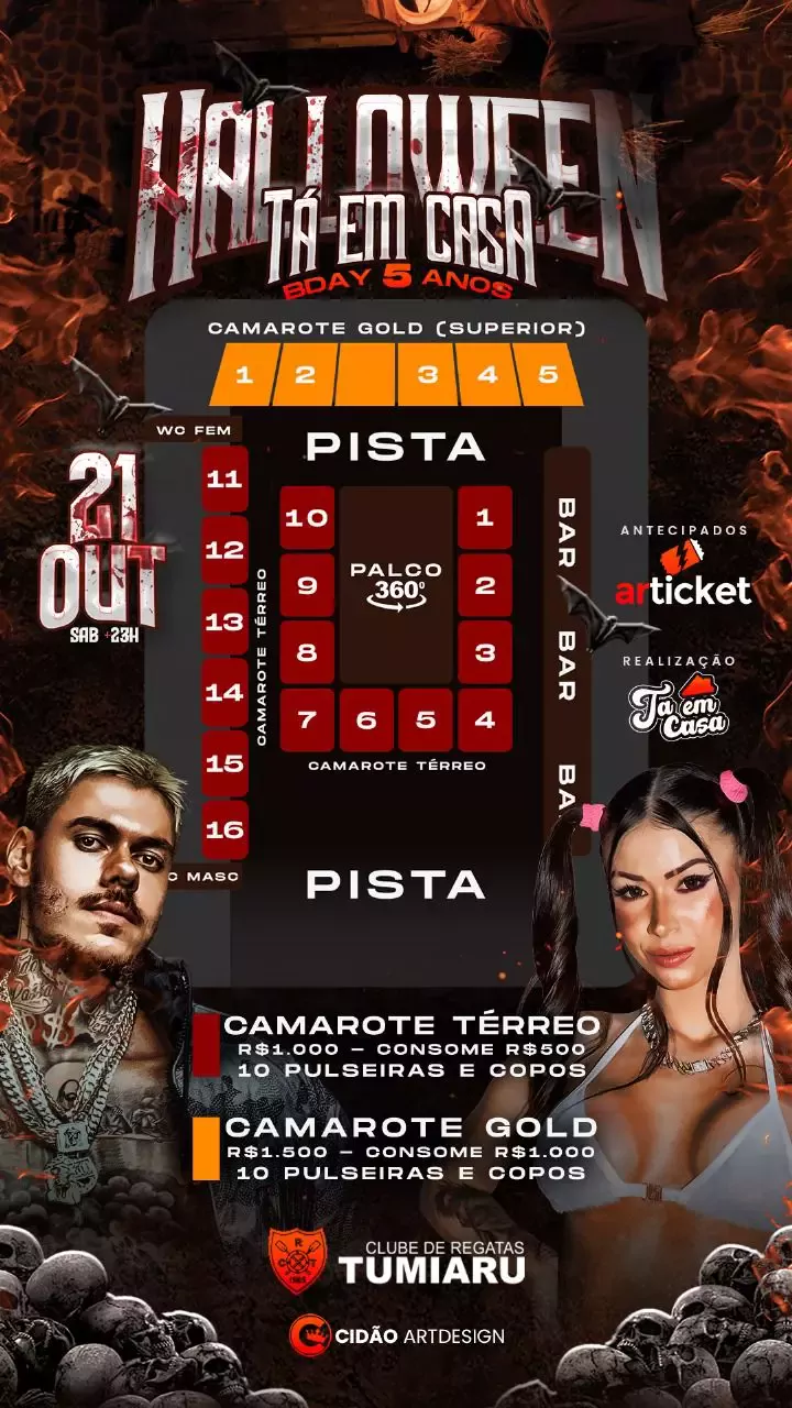 Mapa do evento