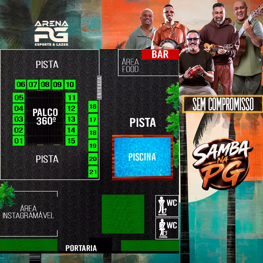 Mapa do evento