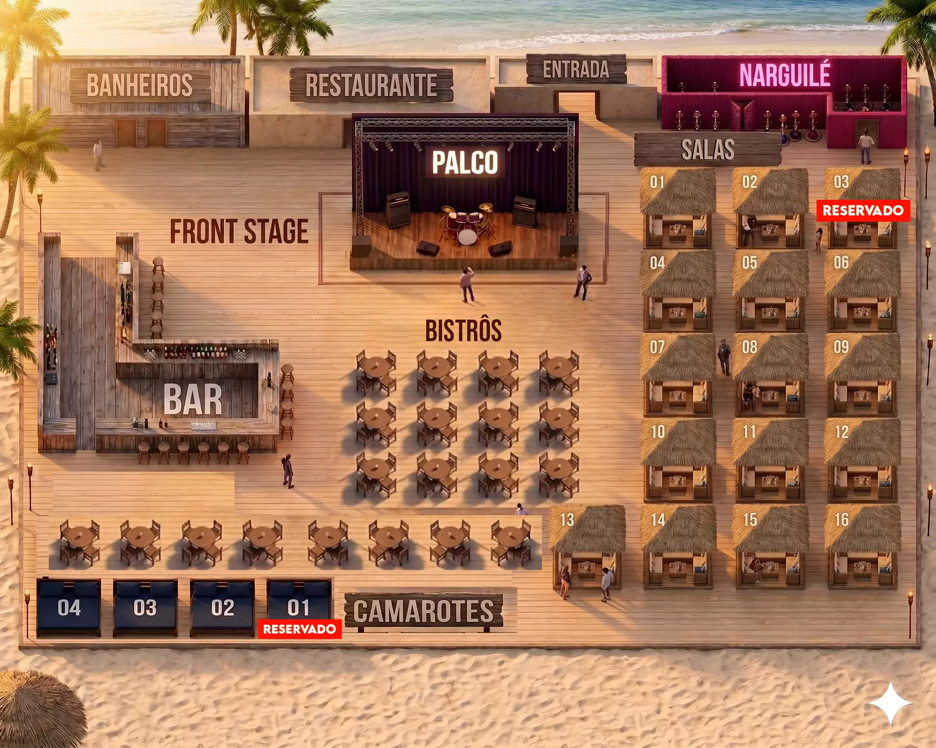 Mapa do evento