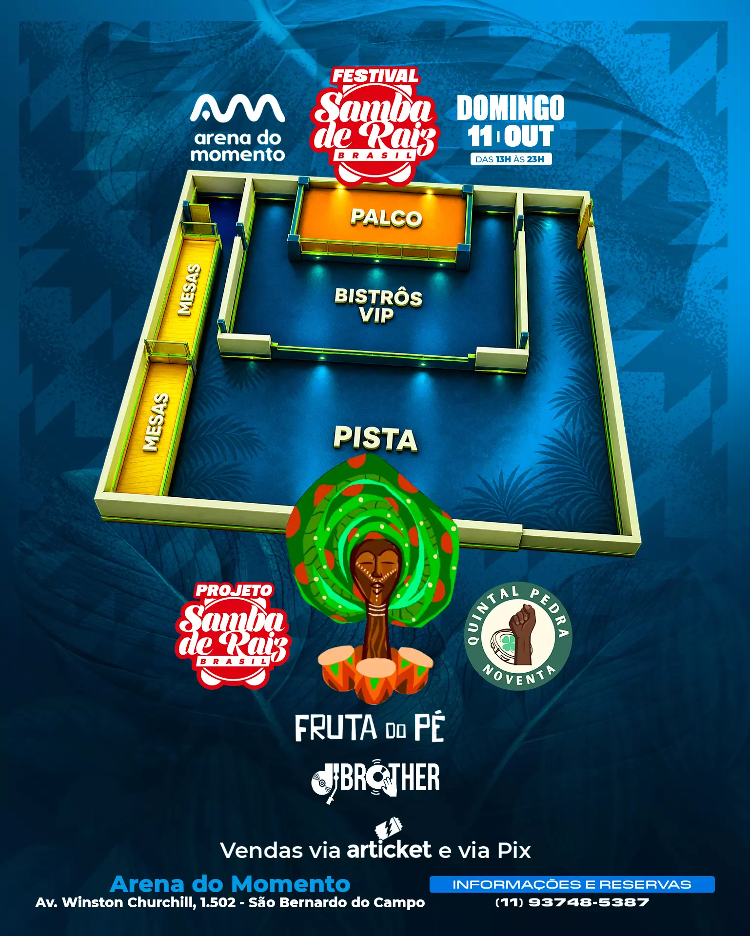 Mapa do evento