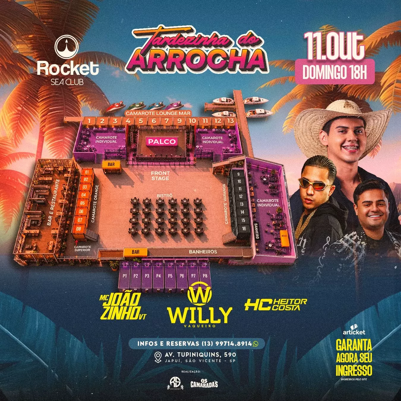 Mapa do evento