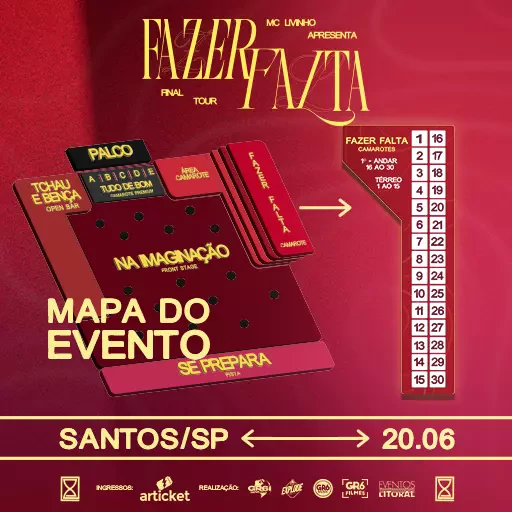 Mapa do evento