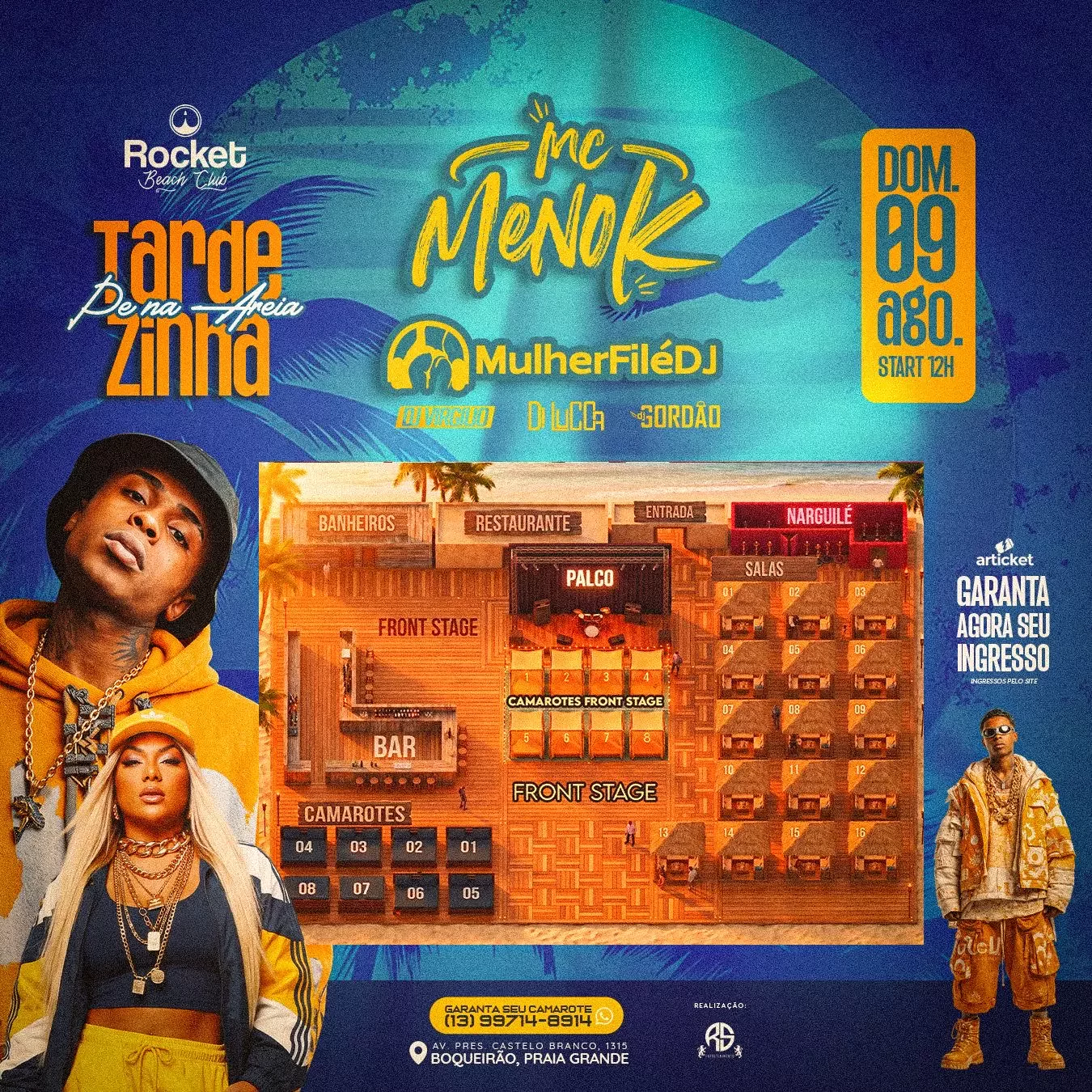 Mapa do evento
