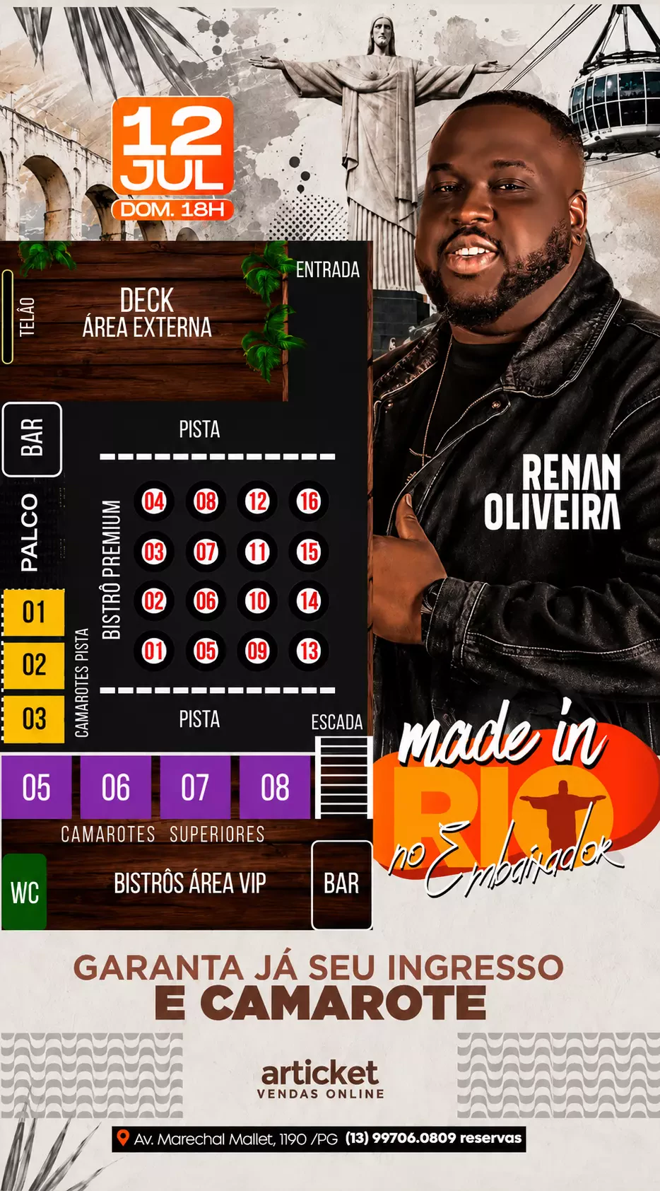 Mapa do evento