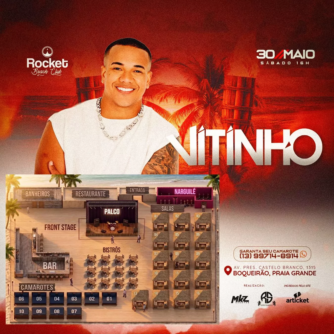 Mapa do evento