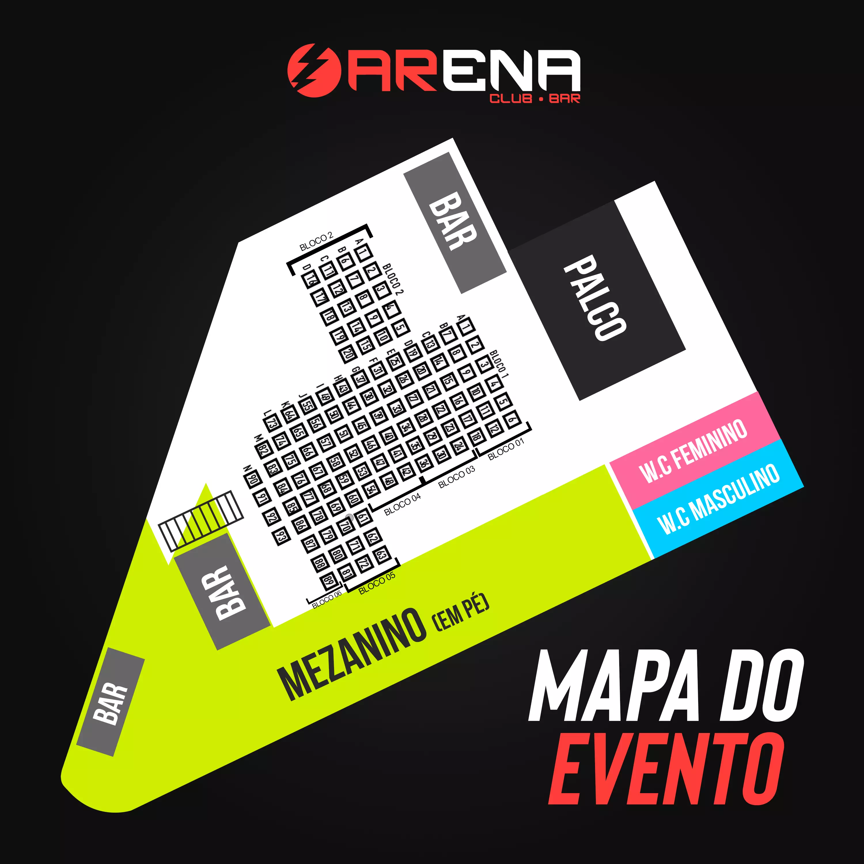 Mapa do evento