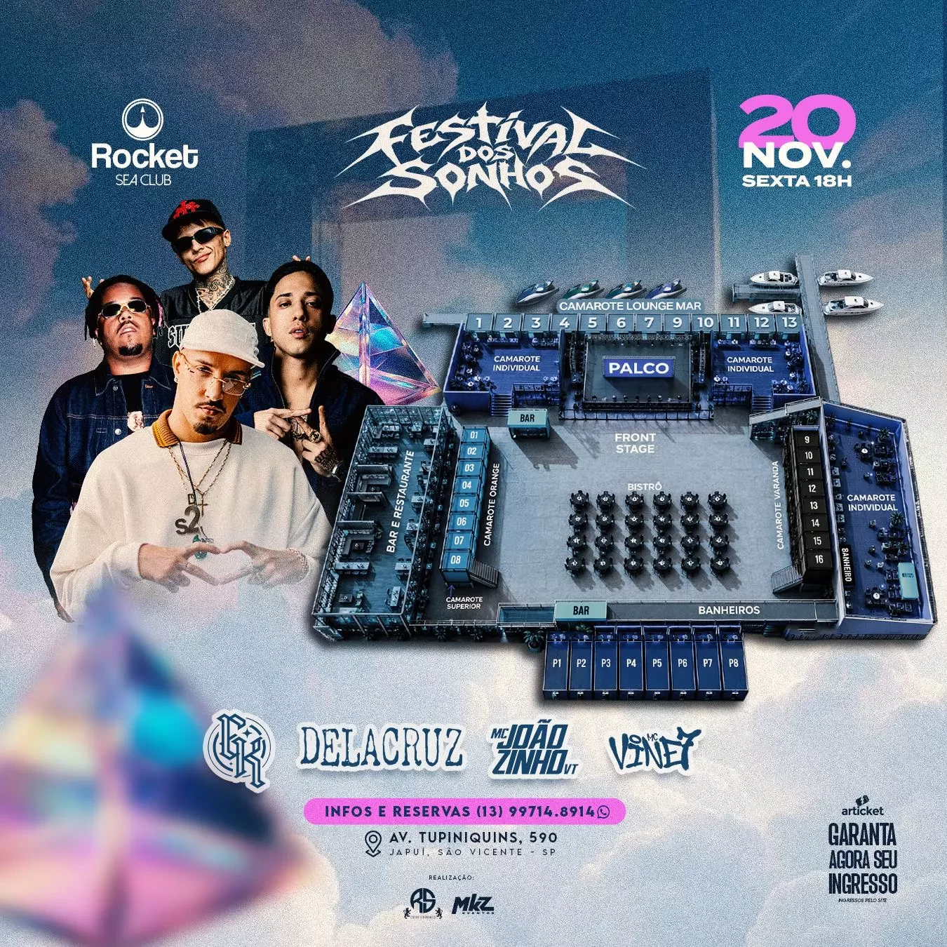 Mapa do evento