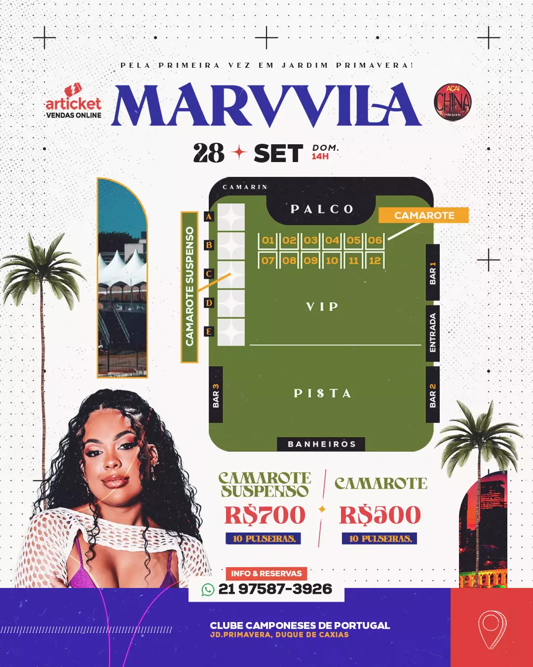 Mapa do evento